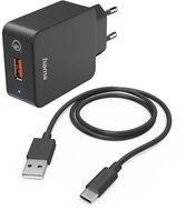Hama FIC E3 QC 3.0 USB -TYPE-C kábellel hálózati töltő szett - 201625
