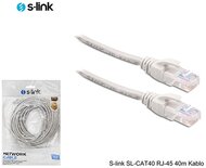 S-link Kábel - SL-CAT40 (UTP patch kábel, CAT5e, szürke, 40m) - 2666