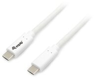 Equip Átalakító Kábel - 128361 (USB-C 3.2 Gen1 to USB-C, apa/apa, PD:60W, fehér, 1m)