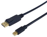 Equip Kábel - 133442 (MiniDisplayPort to DisplayPort, fekete, 2m)
