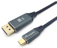 Equip Kábel - 133421 (USB-C to DisplayPort, apa/apa, 8K/60Hz, aluminium burkolat, 1m)