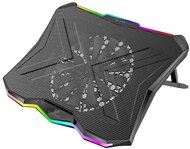 Vertux Notebook hűtőpad - GLARE (Max.: 17", 22dB, 18cm venti, 8000rpm, 2xUSB 3.0, RGB LED, fekete)
