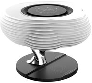 Promate Asztali lámpa, hangszóró - HOMECLOUD (3in1, BT v5.0, 10W, LED éjszakai lámpa, wireless töltő, digitális óra)
