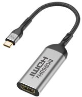 Promate Átalakító - MEDIALINK 8K (USB-C adapter, 1x8K HDMI, szürke)