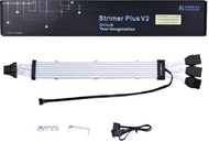 Kábel Lian Li Strimer Plus V2 12VHPWR 16pin - 3x8pin VGA Tápkábel 33.5cm 8LED aRGB - STRIMER PLUS V2 168-8 PINS