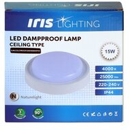 Iris Lighting ML-CELCPROOF 15W/4000K/1400lm IP44 fehér LED mennyezeti lámpa