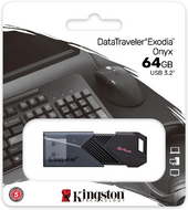 Kingston - DataTraveler Exodia Onyx 64GB - DTXON/64GB