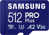 Samsung MicroSD kártya - 512GB MB-MD512SA/EU (PRO PLUS, UHS-I, R180/W130, adapter, 512GB)