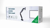 Gembird - Full-motion desk display mounting arm 17"-35" Black - MA-DA1-03
