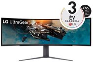 LG 49" 49GR85DC-B 32:9 UltraGear™ 32:9 dupla QHD, ívelt gamer monitor 240 Hz