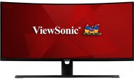 ViewSonic Monitor 34" - VX3418-2KPC (VA, 21:9, 3440x1440, 1ms, 300cd/m2, 144Hz, HDMI, DP, VESA, SPK, fekete, ívelt)