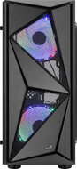 Számítógépház Aerocool Glider Cosmo RGB ATX Fekete Edzett üveg