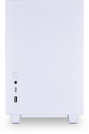 Számítógépház Lian Li Q58 W4 ITX Fehér Edzett üveg PCIE 4.0 Edition
