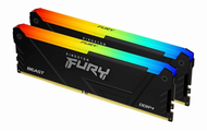 DDR4 Kingston Fury Beast RGB 3733MHz (Intel XMP) 32GB - KF437C19BB12AK2/32 (KIT 2DB)