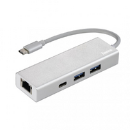 Hama USB 3.2 GEN1 TYPE-C HUB (2 USB, 1 USB TYPE-C) +LAN