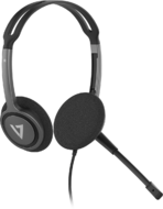 V7 3.5MM STEREO HEADSET W/NOISE CANCELLING BOOM MIC 1.8M CABLE I