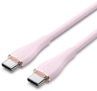 Vention USB-C 2.0/M -> 2*USB-C/M, (5A,szilikon,pink), 1,5m, kábel