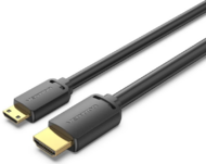 Vention HDMI-C/M -> HDMI-A/M (4K,HD, fekete), 2m, kábel