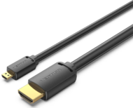 Vention HDMI-D/M -> HDMI-A/M (4K,HD,fekete), 2m, kábel