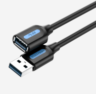 Vention USB-A 3.0/M -> USB-A 3.0/F, (hosszabbító,PVC), 1m, kábel - CBHBF
