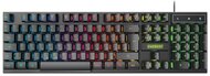 Everest - Gamer Billentyűzet - KB-188 Borealis Rainbow(HU) (N-key, USB, fekete, RGB LED)