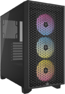 CORSAIR - 3000D RGB AIRFLOW számítógépház - Fekete - CC-9011255-WW