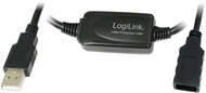 LogiLink USB 2.0 hosszabbító kábel fekete 15m - UA0145