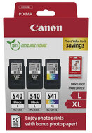Canon - PG-540Lx2 (2x11 ml) + CL-541XL (1x15 ml) + 50 lap GP501 10x15 fényes fotópapír Multipack - 5224B015