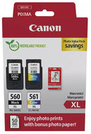 Canon - PG-560XL (1x14,3 ml) + CL-561XL (1x12,2 ml) + 50 lap GP501 10x15 fényes fotópapír Multipack - 3712C008