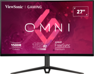 ViewSonic Monitor 27" - VX2718-2KPC-MHDJ (VA, 2K, 165Hz, 1ms, 250cd/m2, 2xHDMI, DP, VESA, SPK, ívelt, mag.ál)