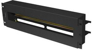 Lanberg - 19" 3U biztosíték panel DIN sínnel, fekete - AK-VDP103-B