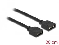 Delock RGB csatlakozó kábel 3 tűs 5 V-s RGB / ARGB LED fényhez 30 cm hosszú - 86013