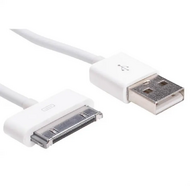 Akyga AK-USB-08 Apple 30pin -> USB 2.0 A M/M adatkábel 1m fehér