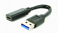 GEMBIRD Adapter USB 3.1 A - C, M/F, 0,1m, fekete