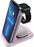 CANYON - 3-in-1 wireless charging station WS-304 - Pink - CNS-WCS304IP