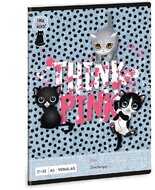 Ars Una Think-Pink 23 5285 A5 21-32 vonalas füzet