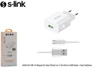 S-Link Hálózati töltő - AND-EC14B Micro USB - 22311