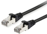 Equip Kábel - 606102 (S/FTP patch kábel, CAT6A, LSOH, PoE/PoE+ támogatás, fekete, 0,5m) - 606102