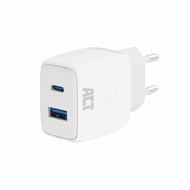 ACT - AC2122 USB-C & USB-A charger 20W with Power Delivery White