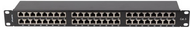 Lanberg - PATCH PANEL 48 PORTOS 1U 19" CAT.5E FTP ÁRNYÉKOLT FEKETE - PPS5-1048-B