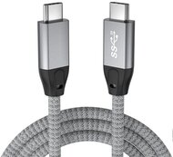 AVAX CB901 THUNDER 1m 3.2 Type C, USB4 100W/10Gbps fonott viharszürke kábel