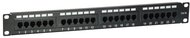 Equip Patch panel - 235325 (24 port, Cat5e, 1U, árnyékolatlan, fekete)