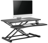 Equip Monitor/Periféria Asztali állvány - 650840 (Ergonomikus, állítható magasság: 10-50 cm, Max.: 15kg, acél, fekete)