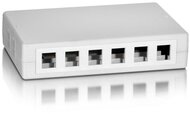 Equip Keystone Fali aljzat - 125460 (12 port, Cat5e/Cat6/Cat6A, fehér)