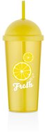 IRIS L-00885 Fresh Lemon pohár szívószállal 700ml