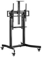 Equip TV állvány - 650633 (55"-100" álló, dönthető, állítható magasság, gurulós, motoros, Max.:120kg, fekete)