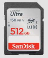 SANDISK Ultra® SDHC™ UHS-I card and SDXC™ UHS-I card 512GB - SDSDUNC-512G-GN6IN