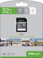 PNY Elite Class 10 U1 V10 SD Flash Memory Card 32 GB - P-SD32GU1100EL-GE