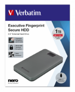 Verbatim 2.5 GEN 1 / USB-CEXECUTIVE FINGERPRINTSECURE HDD 1TB - 53652