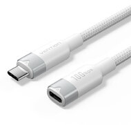 Vention - USB-C 3.2/M -> USB-C 3.2/F, 0,5m,(hosszabbító, fehér, Gen2, 10Gbps), kábel - TRFWD